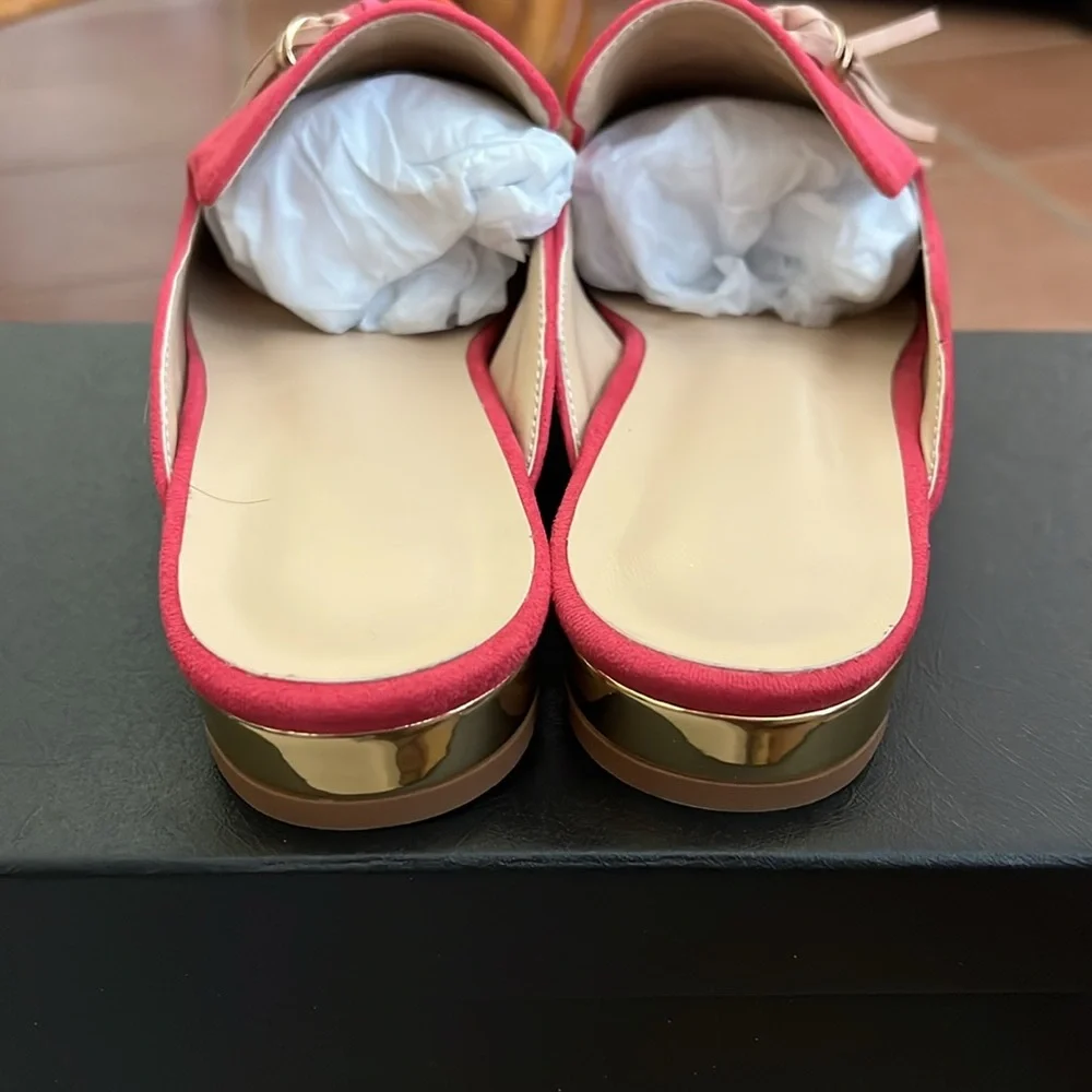 Elegant Slip On Casual Comfort Mules Slippers Pompom Loafers Tassel Mules - Picture 9 of 9